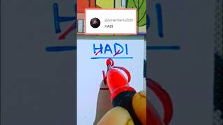 HADI  Name Logo Design #trending #art #logo #viral #youtubeshorts #shorts