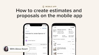 Houzz Pro App: Estimates/Proposals