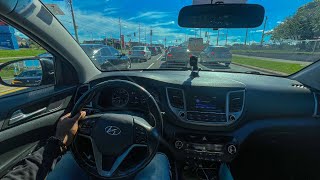 DAYTIME  POV DRIVE IN HYUNDAI TUCSON