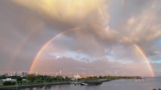 Double Rainbow 🌈 Beautiful View