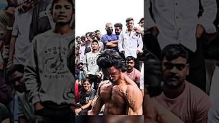 Crazy public reaction in Mumbai 😱#shirtless #publicreaction #gym #bodybuilder