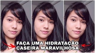 SUPER HIDRATAÇÃO COM LEITE DE COCO, SORO FISIOLÓGICO E GLICERINA | RECUPERE SEU CABELO EM CASA !