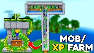 BEST 1.21 MOB XP FARM TUTORIAL In Minecraft! (Without Mob Spawner)