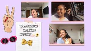 Productive morning routine ! @mishkabagga02 ✨🌻🛍