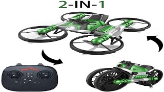 Deformation Motorcycle Folding Quadcopter Drone