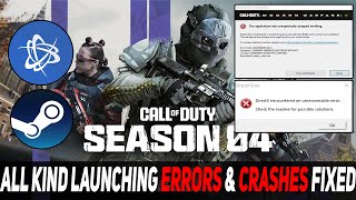 How to fix Warzone 2.0 season 4 Crashing & Not Launching(Easy FIX)