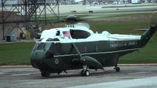 Marine One Low Visibility Take Off and Engine Start