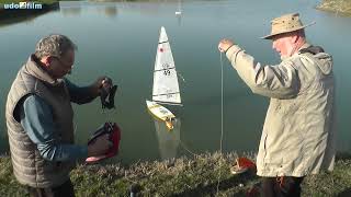 RC Laser regatta buoy launcher - Bojen verlegen von Land aus mit dem RC Segelboot