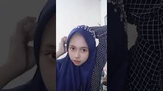 Tutorial hijab segiempat dengan headpiece