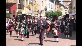 Massed Pipe Band am Swiss Pipe Band Meeting in Schaffhausen/2018  Zurich Caledonian Pipe Band