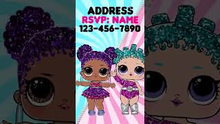 Lol Dolls Themed Party Video Invitation