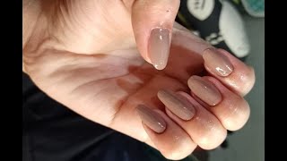 beige nails