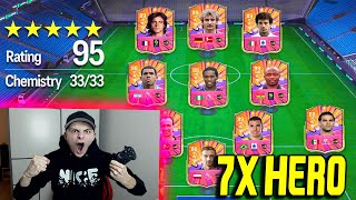 EA FC 25 (FIFA 25): WELTREKORD!! 7x HEROS in FULL HERO 121 Rated FUT DRAFT Challenge! Ultimate Team