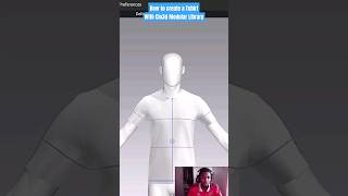 Create a Quick Tshirt with Clo3d Modular Library #clo3d #timmydcreator #clo3dtutorial