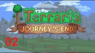 Terraria: Journey's End | Ep 2 - Building a house.