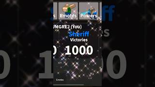 Getting my 1,000th sheriff victories in MM2 #roblox #mm2 #shorts #viral