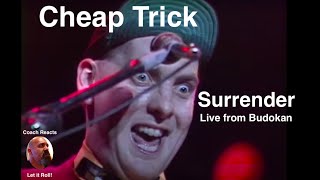 Coach Reacts: Cheap Trick "Surrender" Live at Budokan - Rock n Roll Hall of Fame!!