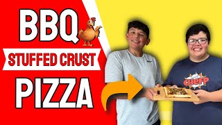 BBQ Chicken Stuffed Crust Pizza 🐓🧀🍕