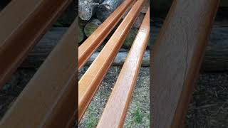 Finishing politur railing / pegangan tangga kayu #shorts