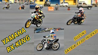 DUEL SATRIA FI VS RX KING || LATIHAN ROAD RACE || KANJURUHAN - MALANG