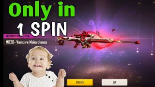 I GOT IN SPIN HOW ? // Free Fire New weapon royal M82B- Vampire Malevolence