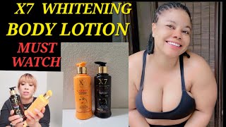 X7 WHITENING BODY LOTION 2 SHADES GUARANTEED.