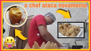 Ele fez coxinha na quarentena