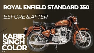 Royal Enfield Standard 350 - Painting, Mechanical Works, Restoration. (Before & After) Kabir Singh.