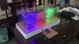 LED CUBE 8x24x8 - ESP-01 INTERNET CLOCK