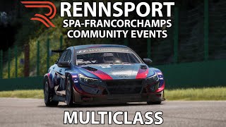 RENNSPORT Closed Beta Community Event on spa Multiclass | 4K