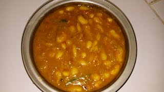 White Kidney Beans Gravy Recipe  In Tamil/TDS