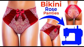 Bikini Panties Rose - Lingerie Sewing Tutorial