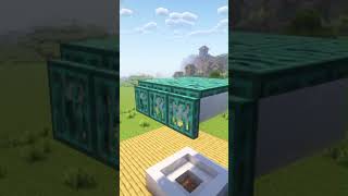 build an easy aquarium in minecraft!!!🐟😱#minecraft #shorts