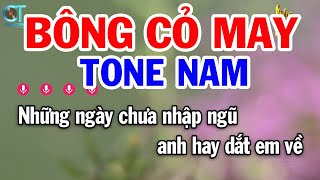 Karaoke Bông Cỏ May Tone Nam ( C#m ) Nhạc Sống Tuấn Kiệt