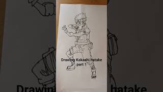 Drawing Kakashi Hatake part 1.#subscribe #comment #like #anime