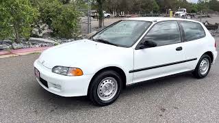 For Sale: Frost White 1995 Honda Civic DX Hatchback “YOU DON’T SEE THEM LIKE THIS ANYMORE”.