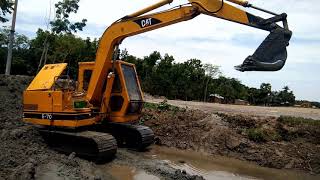 CAT E-70 Excavator | Extreme level excavation work #Caterpillar_Boy