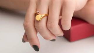 Amber ring with pink teardrop zirconia modern style, silver 925 gold plated ring with genuine amb...