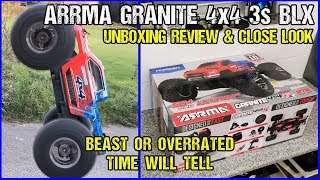 Arrma Granite 4x4 3s BLX Unboxing Review And Close Look