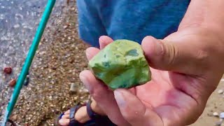 Collecting colorful rocks and fossils from Port Sanilac to Lexington Michigan