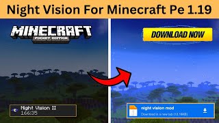 Night Vision Pack For Minecraft Pe 1.19 | Night Vision Texture For Mcpe 1.19 | Hindi | 2022