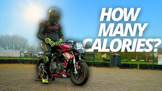 How many CALORIES can I BURN with MOTORCYCLE RACING?