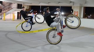 WHEELING WITH 2 BIKES TIED TOGETHER