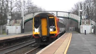 Two Class 158 East Midlands Trains - Hope Station, Derbyshire