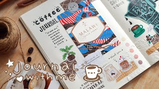 🤎  journal with me⎪junk journal using recycle packaging and labels 🏷 📦 ✨