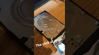 The click of death: Total hard drive failure