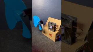 How to make a powerful Air Cooler Using Cardboard DC motor Cooling Fan #shorts