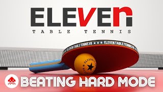 Beating Hard Difficulty on Eleven VR Table Tennis Oculus Quest 2