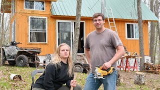 A Difficult Time At The Off Grid Cabin Build In The Woods