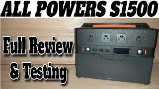 All Powers S1500 Power Station Full Review and Testing